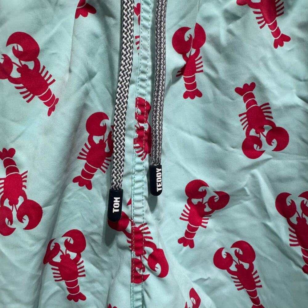 New to Posh B🔆| Euro StyleTom & Teddy Light Blue Swim Shorts with Red Crabs XXL - Picture 5 of 8